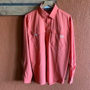 Men’s UnderArmour Heatgear button down shirt